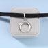 Punk Moon Leather Choker Necklace Black Leather Cord Necklace Silver Moon Pendant Necklace Gothic Velvet Collar Necklace Chain Jewelry for Women a...