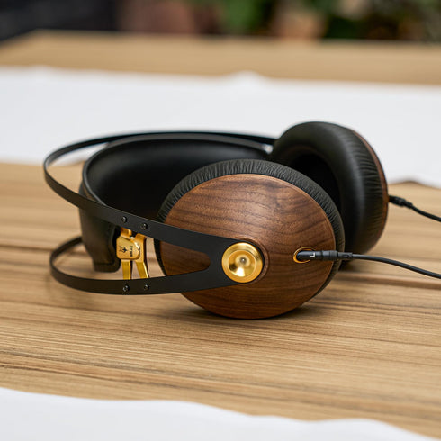 MEZE AUDIO | 1.2m Cable with Mic & Remote for 99 Classics Walnut Gold | 3.5 mm Male to Dual TS Mono 3.5mm Male Connector Plug | Kevlar Reinforced ...