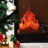 Boao 6 Set Fake Fire Fake Flame Camping Decoration 3D Cardboard Campfire Centerpiece Artificial Flames Campfire Party Decoration for Camp Bachelor...