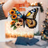 Butterfly Car Rearview Mirror Accessories, Butterfly Car Hanging Ornament, Sunflower Car Pendant for Home Decoration Keepsake Christmas Valentine'...