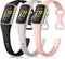 Maledan Slim Band Compatible with Fitbit Charge 5 Bands/Charge 6 Bands Women Men, Soft Silicone Adjustable Sport Band Wristbands for Fitbit Charge...