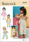 Butterick B6936A Toddlers' Overalls and Dress Sewing Pattern Kit, Design Code B6936, Sizes 1/2-1-2-3-4...