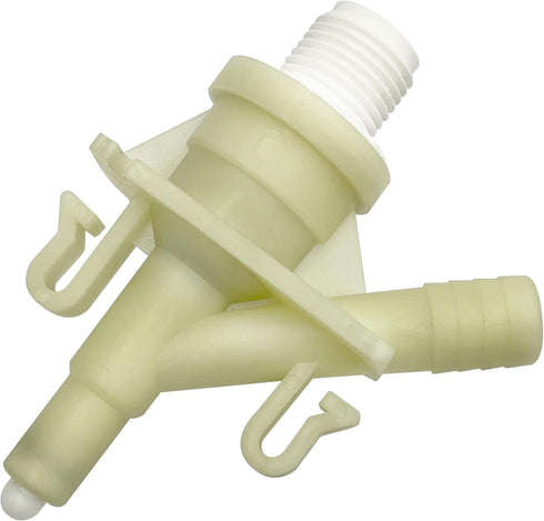 Upgraded 385311641 RV Plastic Water Valve Assembly Replacement for 300 310 320 series Pedal-flush Toilets and Marine Toilet....