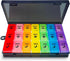 Pill Organiser, Large Tablet Organiser, Weekly Pill Box 7 Day 3 Times a Day, Medication Organizer, Medicine Storage Box with Dust-Proof Container ...