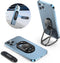 Phone Ring Holder-with Car Magnetic Phone Mount Metal Phone Ring Finger Kickstand Black Cell Phone Grip Compatible with iPhone iPad Smartphones Ta...