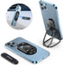 Phone Ring Holder-with Car Magnetic Phone Mount Metal Phone Ring Finger Kickstand Black Cell Phone Grip Compatible with iPhone iPad Smartphones Ta...