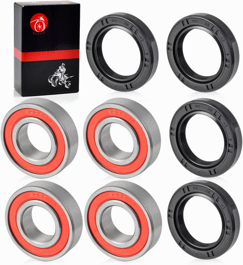 Front Wheel Bearings and Seals Kit For HONDA Recon 250 TRX250TE TRX250TM 1997-2018 TRX200D 1990-1997 TRX350TE TRX350TM 2000-2006...