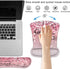 Keyboard Wrist Rest and Mouse Pad Wrist Support Set with Coasters, Bible Verses Psalm 46:5 with Non-Slip PU Base Ergonomic Gaming Mousepad for Com...