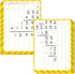 8 Packs Division Whiteboards, Double Sided Dry Erase Board Writable and Erasable Math Learning White Board for Kids, Students, Classroom and Home ...