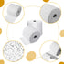 2 Rolls White Plaster Cloth Gauze Bandages Rolls Plaster Strips Easy to Use Halloween DIY Crafts for Wrap Strips, Belly Cast, Mask Making, Scenery...
