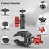 NEEWER Super Clamp with Stainless Steel Dual Ballhead Magic Arm, Cold Shoe, 1/4" 3/8" Threads for Action Camera Clamp Mount Compatible with SmallR...