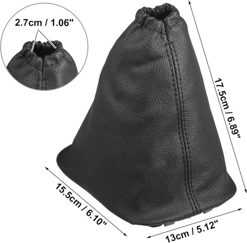 X AUTOHAUX Shift Boot Cover Gear Shift Knob Handbrake Gaiter Boot PU Leather for Toyota Corolla Ex 1998-2009...