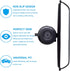 Rear View Mirror, KITBEST Universal Rearview Mirror, Car Interior Rear View Mirror with Adjustable Suction Cup, Car Inside Mirror for SUV, Vans, T...