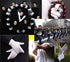DreamHigh DH 2 Pairs White Cotton/Nylon Marching Gloves, Formal Tuxedo Honor Guard Parade Gloves...