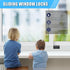 Sliding Window Locks (6 Pack), Window Locks for Up and Down Windows and Horizontal Windows, Window Security Bars, Adjustable Aluminum Window Stopp...