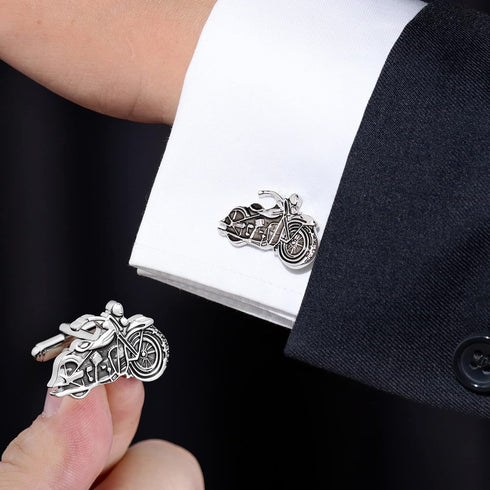 HAWSON Unique Motorcycle Cufflinks for Man Shirt with Gift Box....