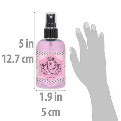 SHANY DETOX Professional Makeup Brush and Sponge Shampoo, Brush Cleanser, Removes dirt, Makeup from brushes and Sponges - Paraben Free, Vegan, Cru...