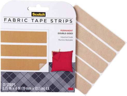 Scotch Fabric Tape FAP-1-CFTP, 3/4 in x 4 in (19 mm x 10.1 cm)...