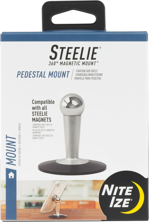 Nite Ize Steelie Pedestal Mount - Additional Magnetic Cell Phone Pedestal Stand - Compatible Phone Accessories for Steelie Magnetic Phone & Tablet...