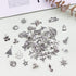 JIALEEY Christmas Charms, Wholesale Bulk Lots Christmas Charm Mixed Tibetan Silver Metal Pendants DIY for Jewelry Making Crafting Ornaments...