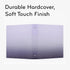 U Brands Eco-Conscious Celestial 1" Binder, Purple, Gold Metal O-Rings...