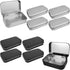 2 Pack Metal Box, Rectangular Tins Box Containers, Storage Box, Small Box with Lids for Tobacco, Cigarettes, Candy, Jewelry (Silver)...