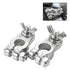 CZC AUTO Car Battery Terminal End with Wing Nut Terminal Connectors Zinc-Alloy Clamps for Car Truck Van RV Boat, 1 Pair...