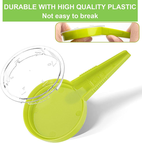 Sowing Seed Dispenser Hand Tool, 6 Pack Handheld Garden Seeder Sower Planter with 5 Dial Settings, Ideal for Small Seeds of Flowers, Vegetables, O...