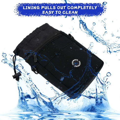 COOWONE Dog Treat Pouch,Drawstring Dog Training Pouch Bag with Shoulder Strap Phone Pocket Poop Bag Dispenser | Pet Treat Training Bag for Treats,...