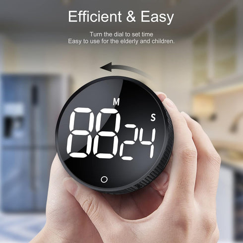 Digital Kitchen Timers, Visual timers Large LED Display Magnetic Countdown Countup Timer for Classroom Cooking Fitness Baking Studying Teaching, E...