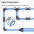 TAILONZ PNEUMATIC Straight Reducing 16mm Tube OD x 14mm Tube OD Tube OD Push to Connect Tube Fittings Push Lock PG16-14 (Pack of 2)...