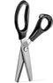 Stainless Steel Pinking Shears Comfort Grip Handled Professional Fabric Crafts Dressmaking Zig Zag Cut Scissors Sewing Scissors(9", Serrated, Blac...