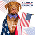 American Flag Dog Collar Ayaseen 4th of July Dog Collar, Adjustable Dog Bow Tie Collar, Independence Day Red White and Blue Dog Collar, Dog Collar...