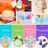 Bath Bomb Mold Kit 12 Pieces with 12 Soap Colorant, Shrink Wrap Bags - Liquid Food Grade Skin Safe Bath Bomb Dye for Making DIY Bath Bombs Supplie...