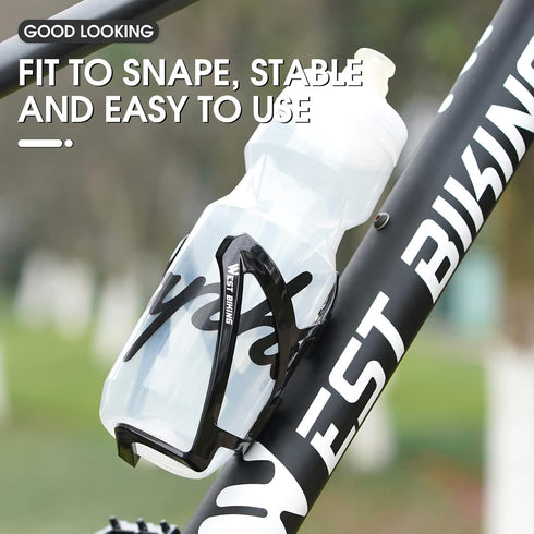 Bike Water Bottle Cage, Durable Ultralight Plastic Water Drink Holder Rack, Lightweight PC Water Bottle Holder for Bicycle, Cycling Bottle Holder ...