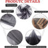 Power Mesh Fabric Superfine 4-Way Stretch Net Fabric Nylon Spandex Sheer Mesh, 1 Yards Long 60" Wide (Black)...
