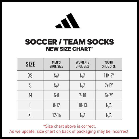 adidas Speed 3 Soccer Socks (1 Pair), Team Navy Blue/White, Medium...