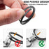 TISUR Titanium Keychain Rings, Split Side Pushing Key Rings Heavy Duty Black Key Ring For Key Chain Carabiner Dog Tag Ring...
