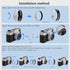 Haoge LH-X53W 3in1 Lens Hood with Adapter Ring with Cap Set for Fujifilm x100vi Fuji FinePix X70 X100 X100S X100T X100F X100V Camera Silver replac...