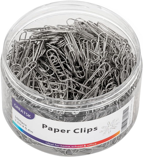 Paper Clips, 1000PCS Small 1.1 inch, Durable and Rustproof, Great for Office School Organizing...