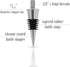 Classic Chrome Style Bottle Stopper with 3/8" x 16 tpi Threaded Post For Attaching Hand Made or Lathe Turned Handles … (5 Chrome Stoppers)...