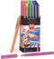 ARTEZA Felt Tip Pens, Set of 24, Bright & Neon Colors, 1.0–1.5mm Fiber Tip, Quick-Drying Ink...