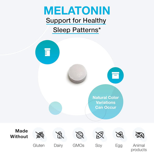 XYMOGEN Melatonin - Peppermint Lozenges - 3mg Melatonin Supplement for Nighttime, Antioxidant + Immune Support (60 Quick-Dissolve Tablets)...