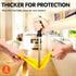 Vgo... 2-Pairs Reusable Household Gloves, Rubber Dishwashing gloves, Extra Thickness, Long Sleeves, Kitchen Cleaning, Working, Painting, Gardening...