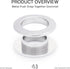 CRAFTMEMORE Metal Push Snap Together Grommet Flat Surface Snap Rings Eyelet O-Rings Purse Loop Easy Installation Pack of 4 (17mm (11/16"), Silver)...