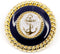 20 pcs Vintage Enamel Anchor Metal Sewing Coat Buttons -25mm -1"...