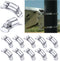 Hose Clamp Fasteners Only, All 304 Stainless Steel Screw Worm Clamp Fasteners for DIY Large Adjustable Worm Drive Hose Clamp Kit Metal Strapping, ...