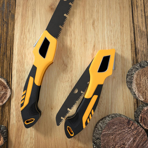 Folding saw, extra long 14 Inch blade, backpacking saw for hiking camping, dry & live wood trimming, pruning saw with 3 cutting angle hard teeth, ...
