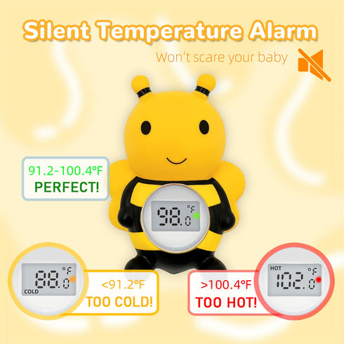 Baby Bath Thermometer Floating Toy, Safety Water Temperature Thermometer for Bathtub - Tub Toy Gift for Newborn Baby Shower, Infants, Toddlers, Ki...