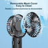 Portable Personal Handheld Rechargeable Fan: Mini Hand Held Fan 4 Speeds Cool Air Wind 6-15Hrs Work Adjustable Operated USB Recharge Battery Quiet...